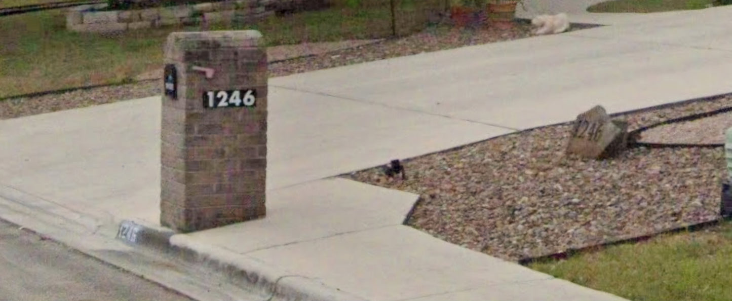 Reflective address sign