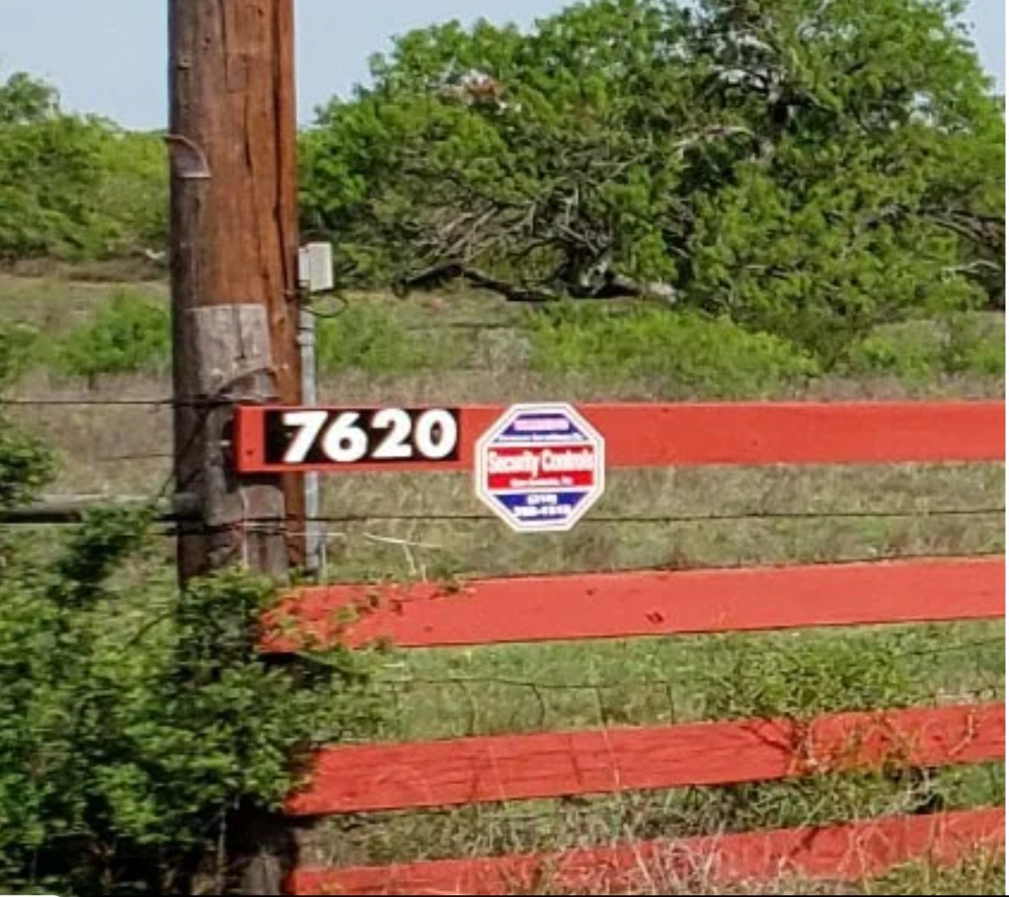 Reflective address sign