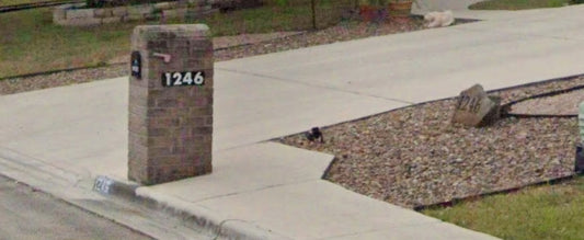 Reflective address sign